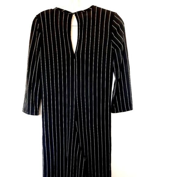 Zara V-Neck Stripe Relax Jumpsuit Small - Picture 7 of 10